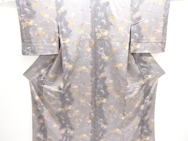 JAPANESE KIMONO / KOMON / KIKU & FLOWER BASKET